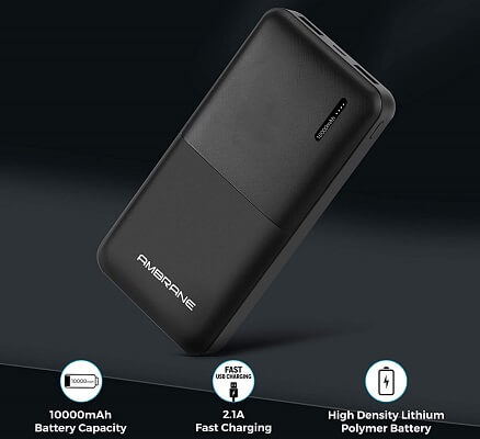 Ambrane 10000mAh Li-Polymer Powerbank