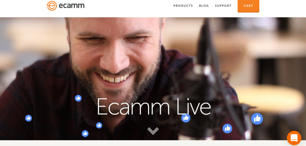 Ecamm Live homepage