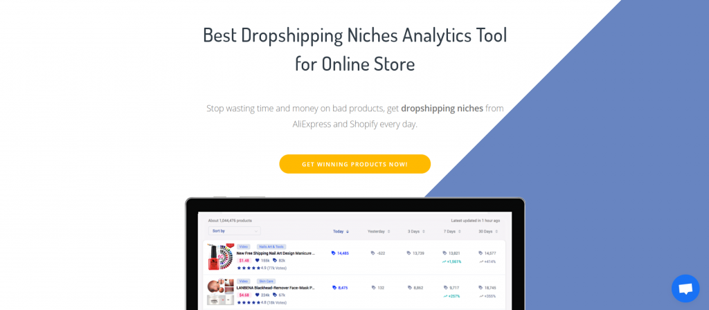 FindNiche homepage