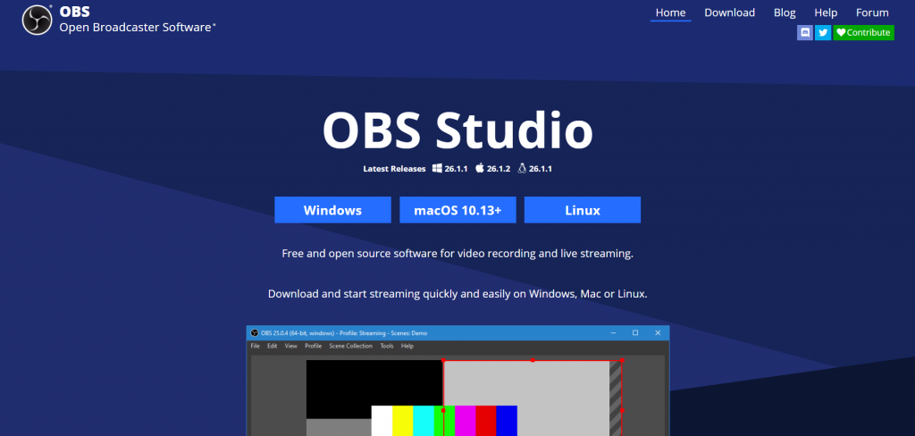 OBS homepage