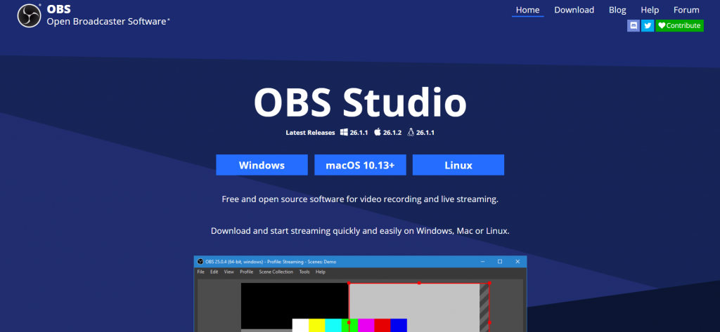 OBS homepage