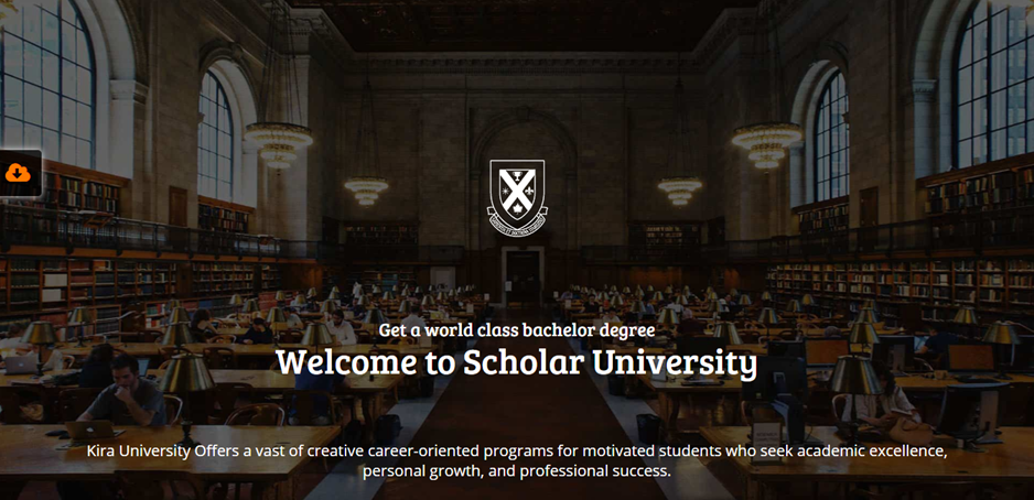 Scholar University template preview