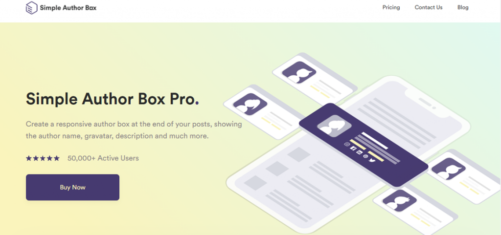 Simple Author Box homepage