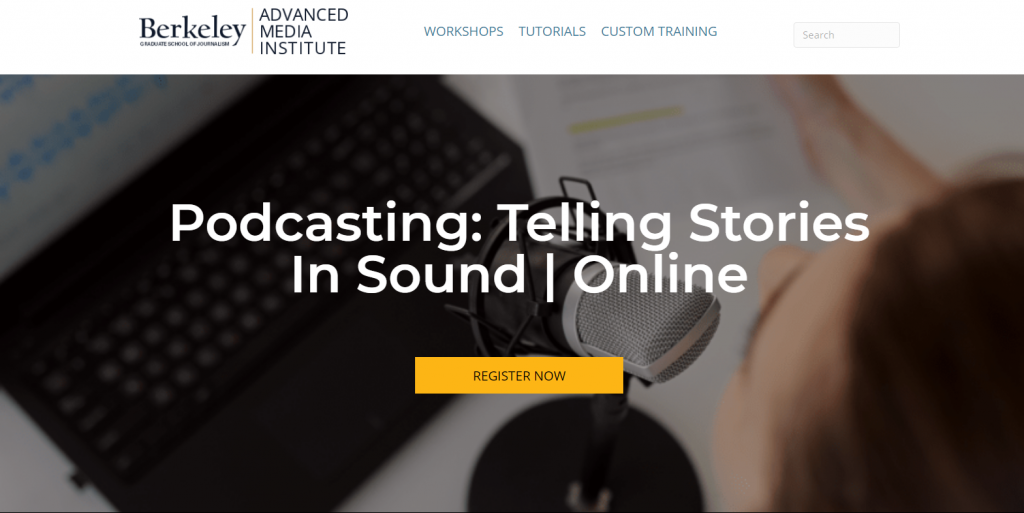 Telling stories in sound website