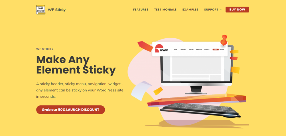 WP Sticky homepage