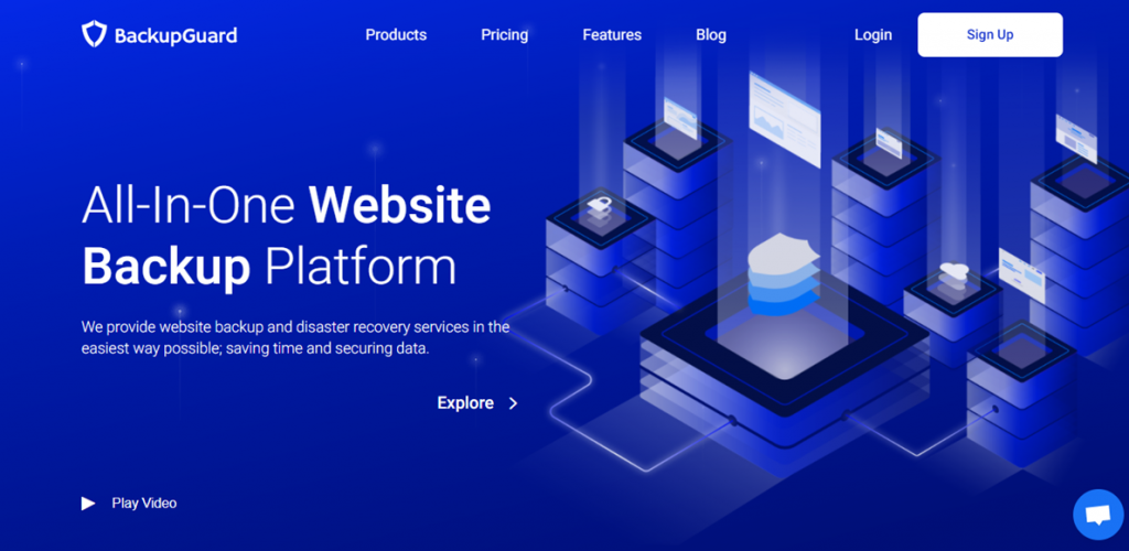 BackupGuard landing page