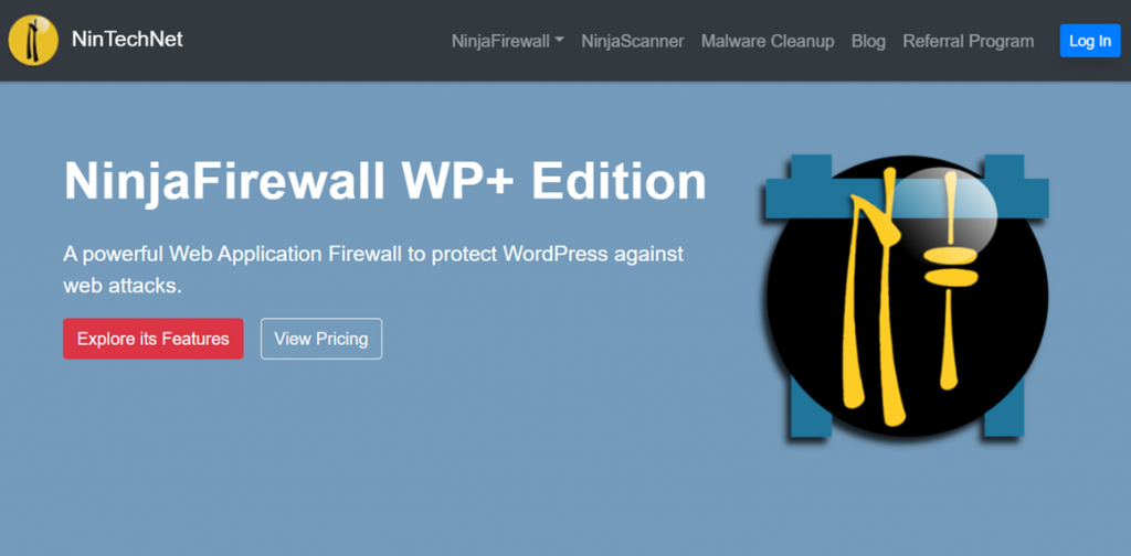 NinjaFirewall WP Edition homepage