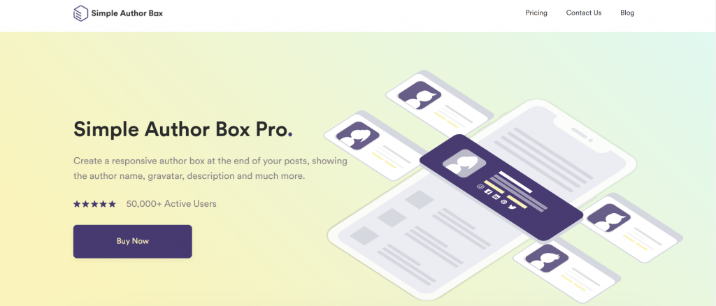 Simple Author Box website 