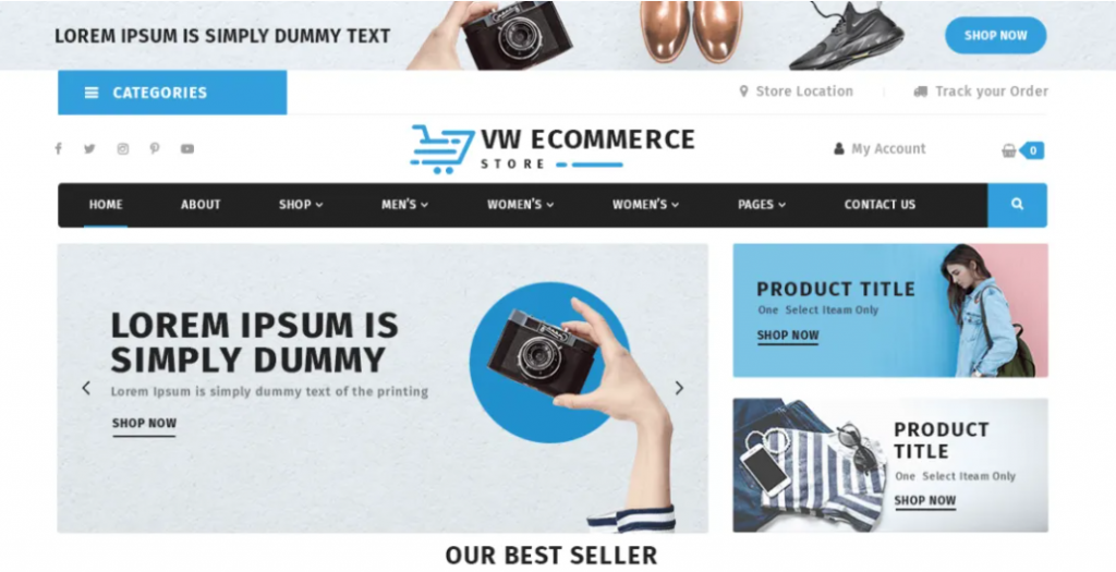 VW Ecommerce Store preview