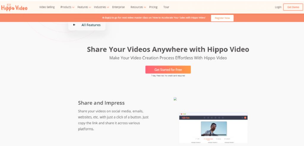 Hippo Video share 