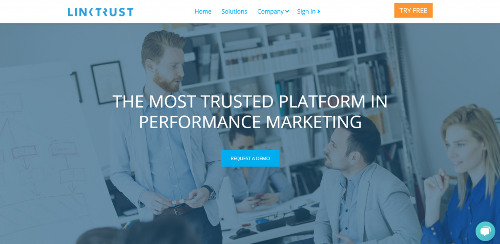 LinkTrust homepage