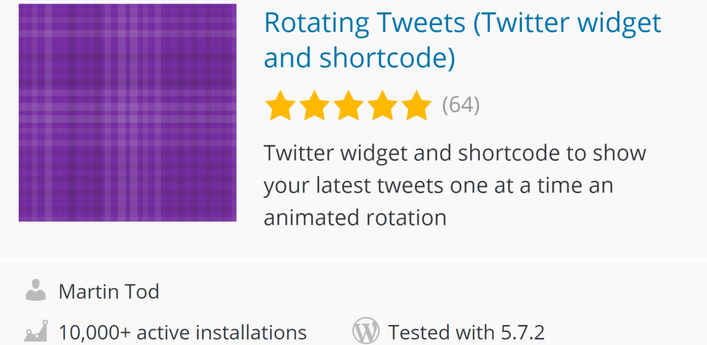 Rotating Tweets on WordPress 