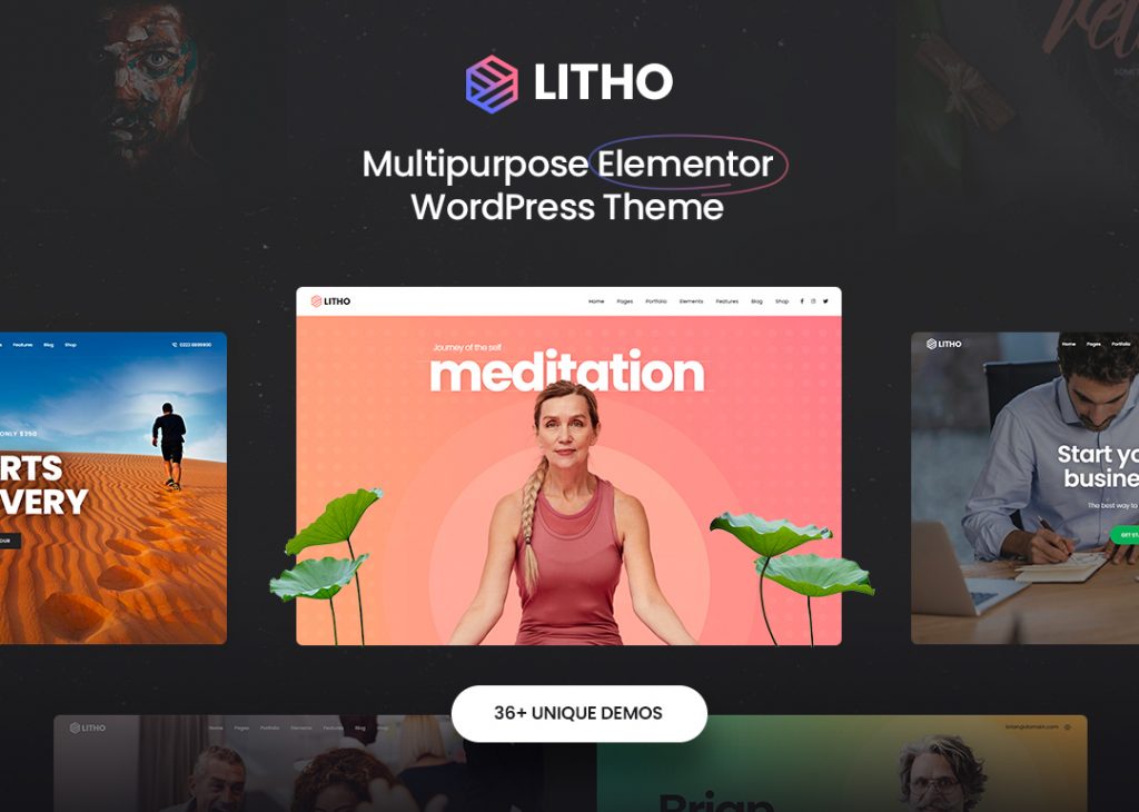 Litho Multipurpose Elementor Theme website