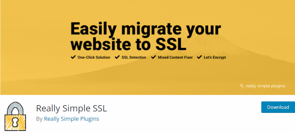 Really Simple SSL banner