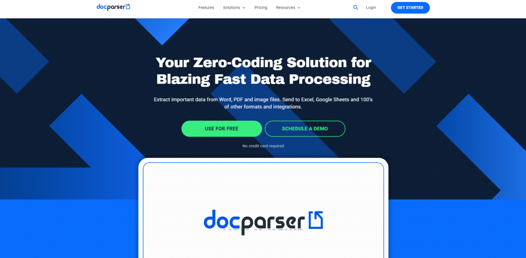 Docparser homepage