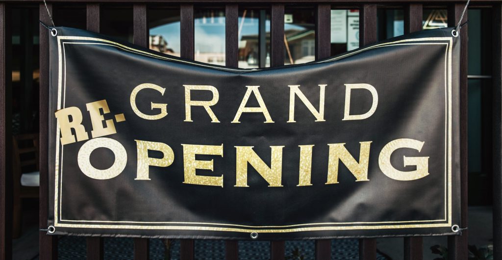 Grand opening sign