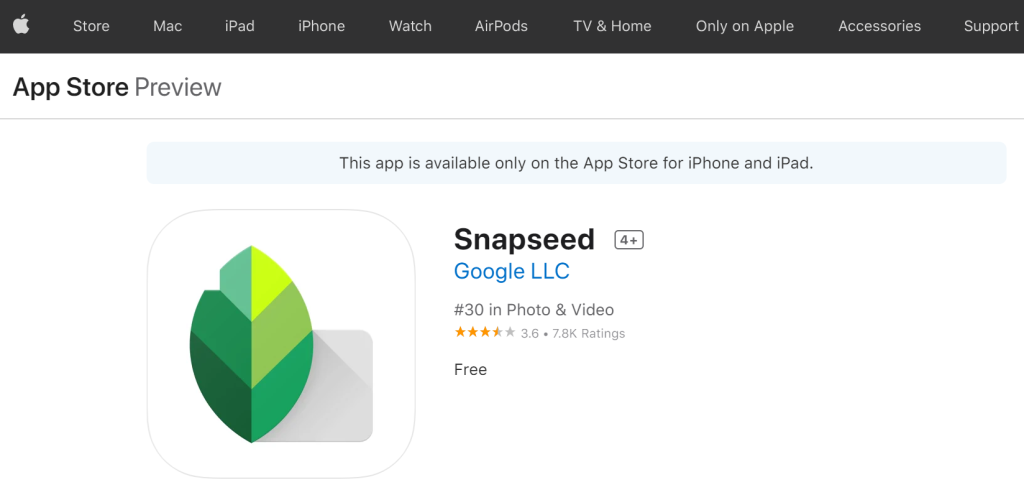 Snapspeed on App Store