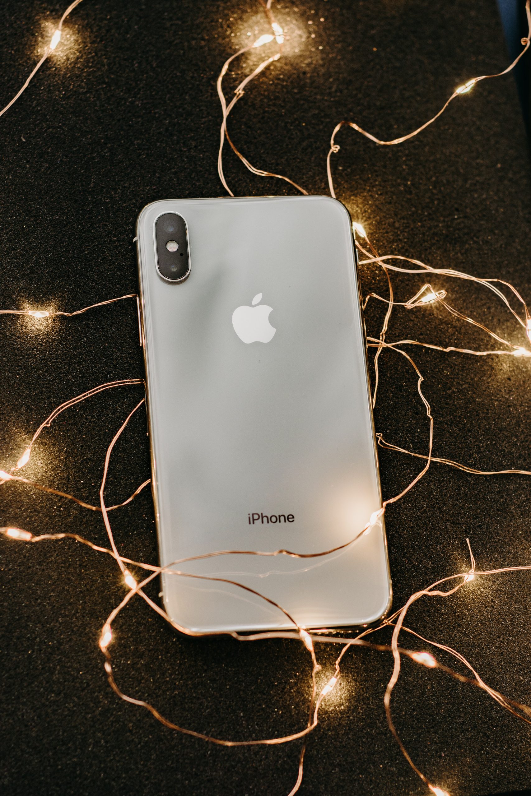 iphone with lights